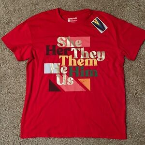 Target Pronouns shirt 2022 Retired PRIDE Collection LGBTQ DEI